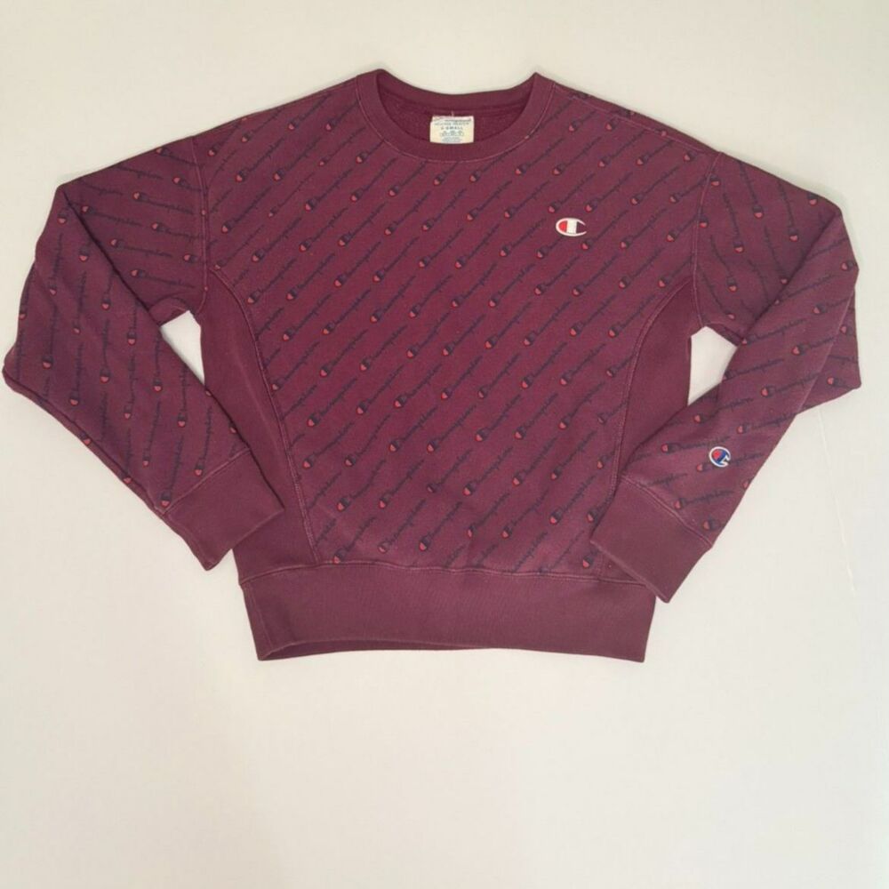 CHAMPION Women's Deep Plum Sweatshirt - XS